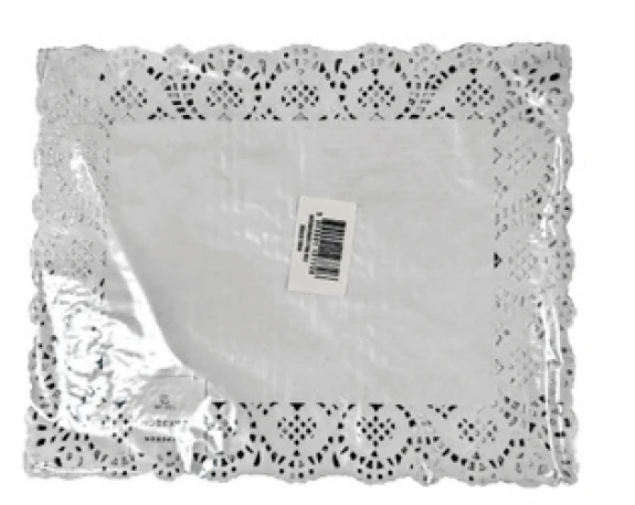 NAPERON26X32 Naperon Branco p/ Bolo 26x32cm